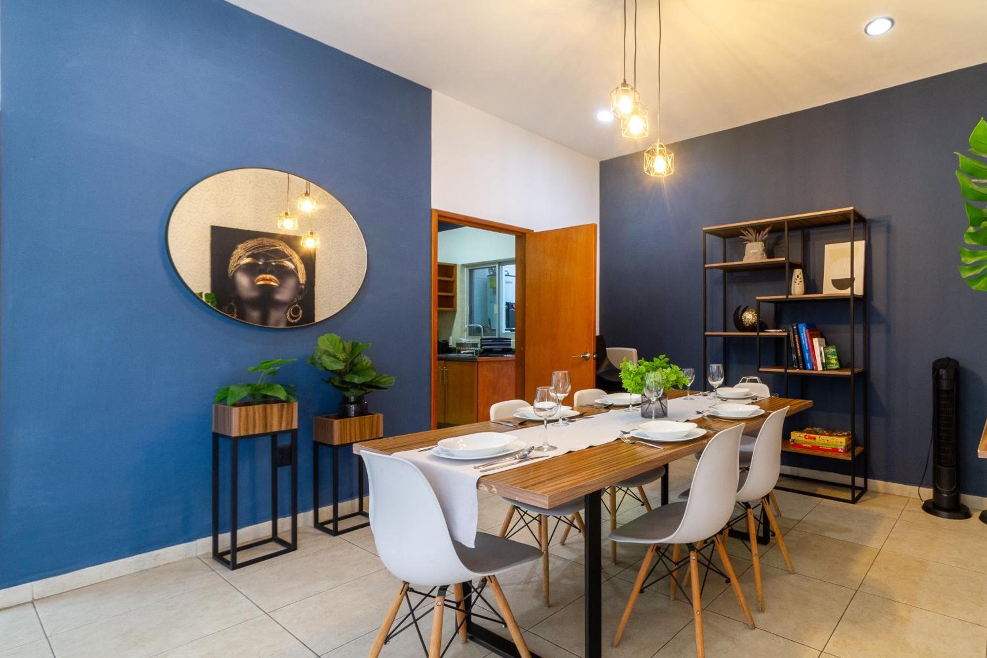 Casa Azul Turquesa Excelente Ubicacion Facturamos Villa Guadalajara Bagian luar foto