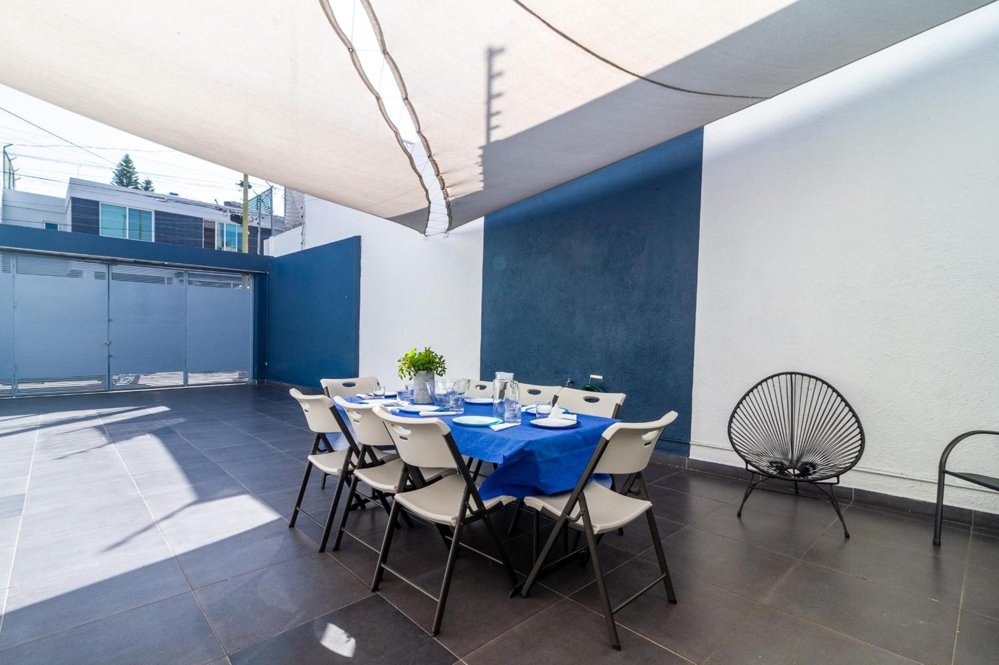Casa Azul Turquesa Excelente Ubicacion Facturamos Villa Guadalajara Bagian luar foto